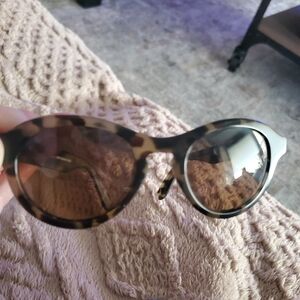 Maui Jim Tortoiseshell Round Sunglasses with Brown Lenses